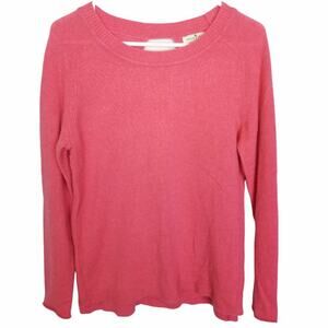 Cortland Park Womens Cashmere Pullover Sweater Size S Quiet Luxury Preppy Pink